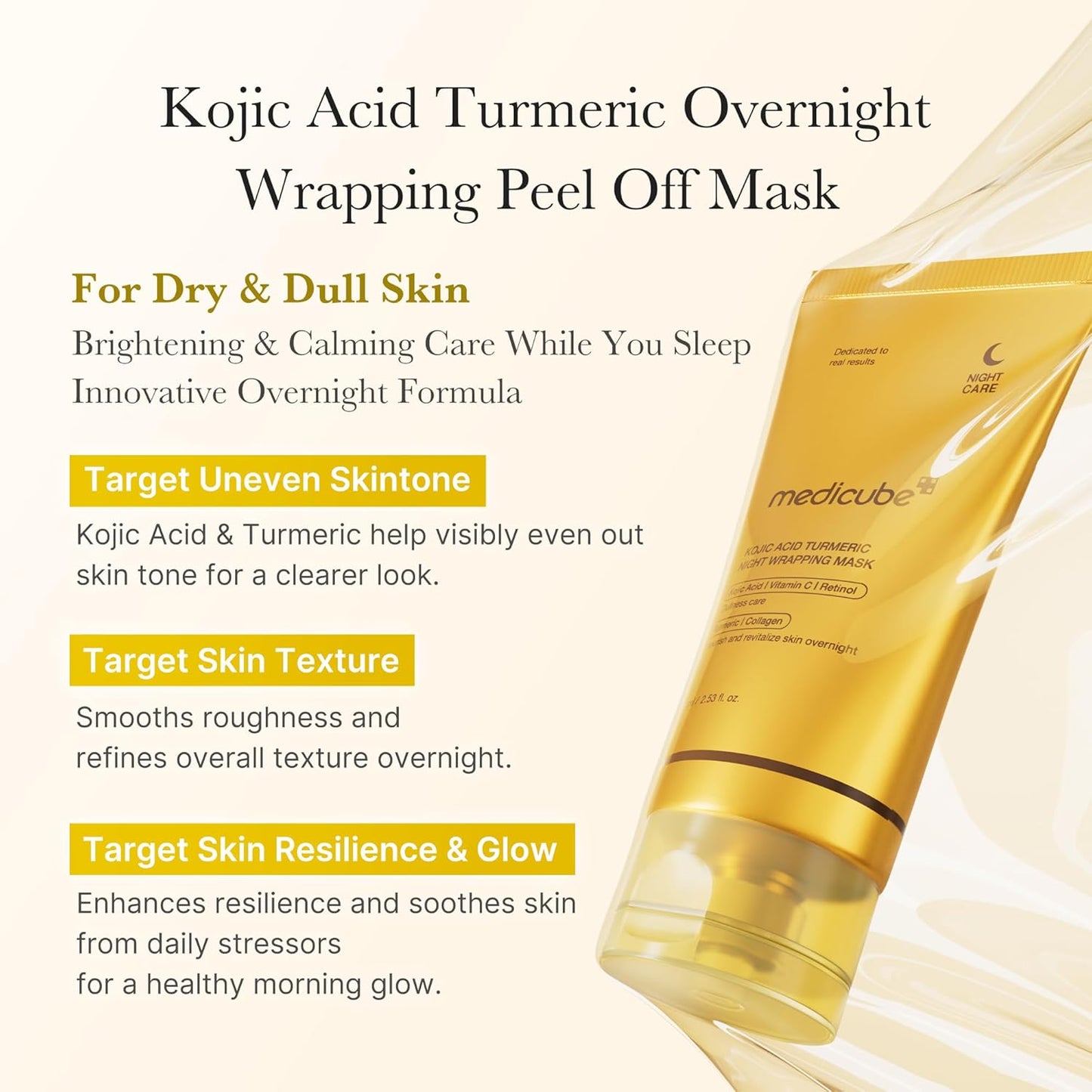 Medicube Kojic Acid Turmeric Overnight Wrapping Mask