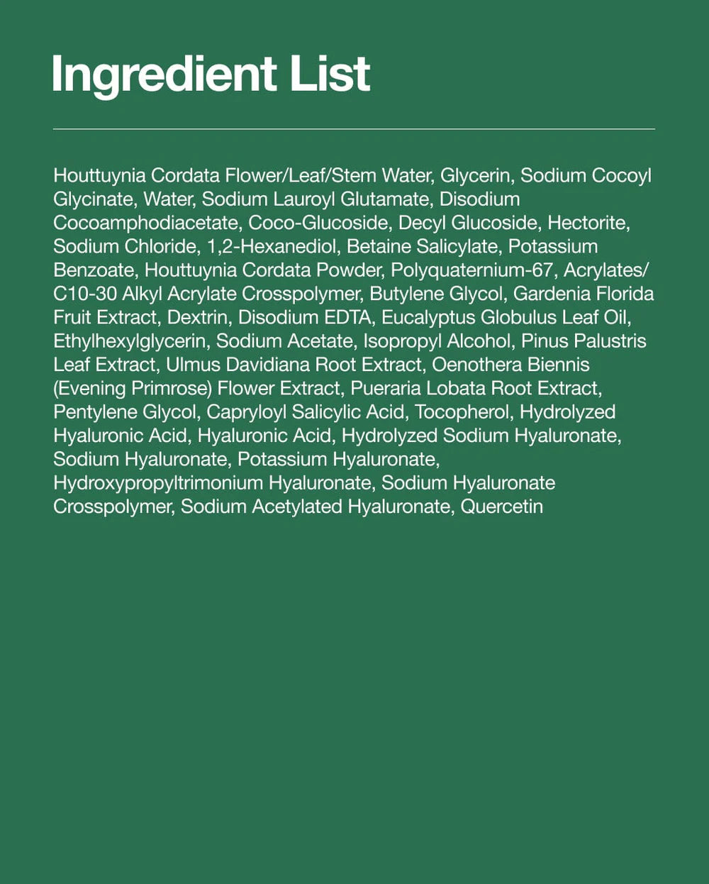 Heartleaf Quercetinol Pore Deep Cleansing Foam