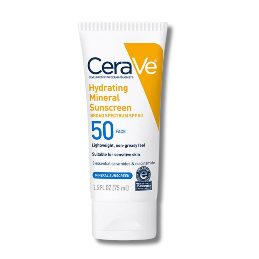 CeraVe Hydrating Mineral Sunscreen SPF 50 Face Lotion