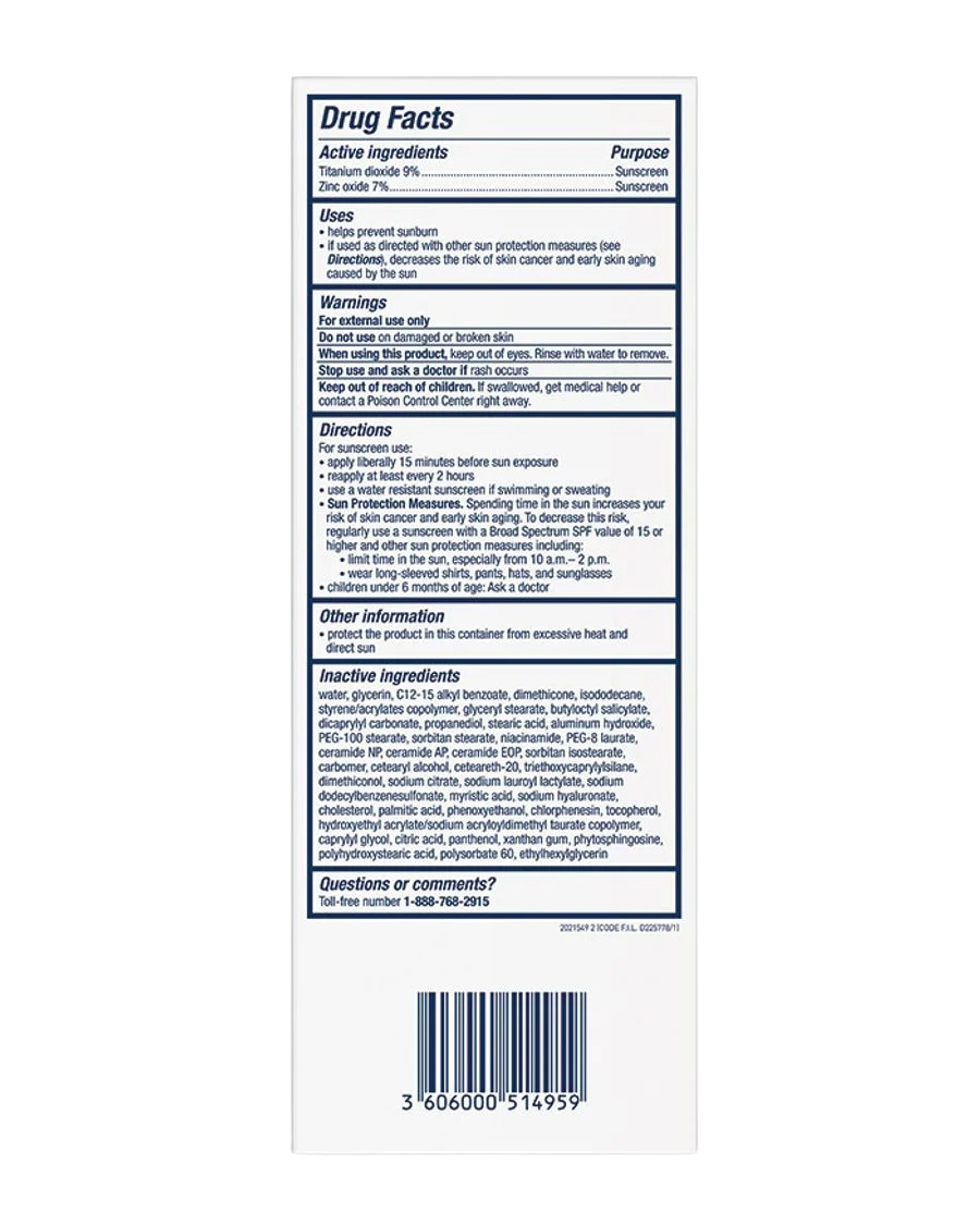 CeraVe Hydrating Mineral Sunscreen SPF 50 Face Lotion