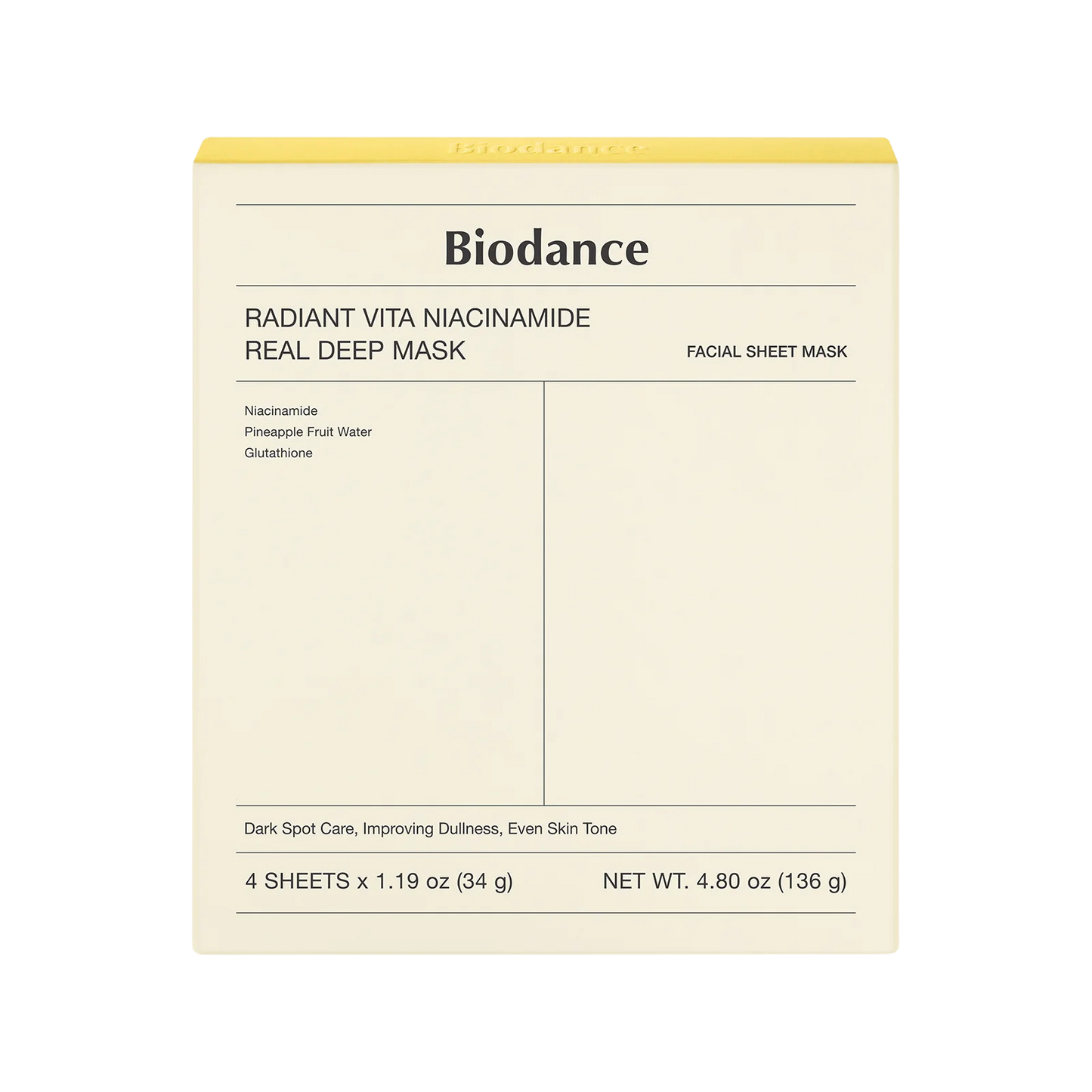 Biodance Radiant Vita Niacinamide Real Deep Mask